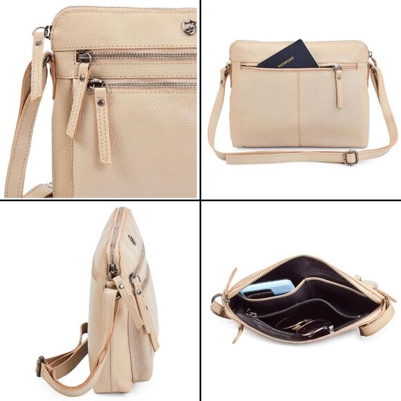 Real Leather Soft Crossbody Bags for Women Small Purse Trendy Shoulder Sling Tra - Picture 6 of 6